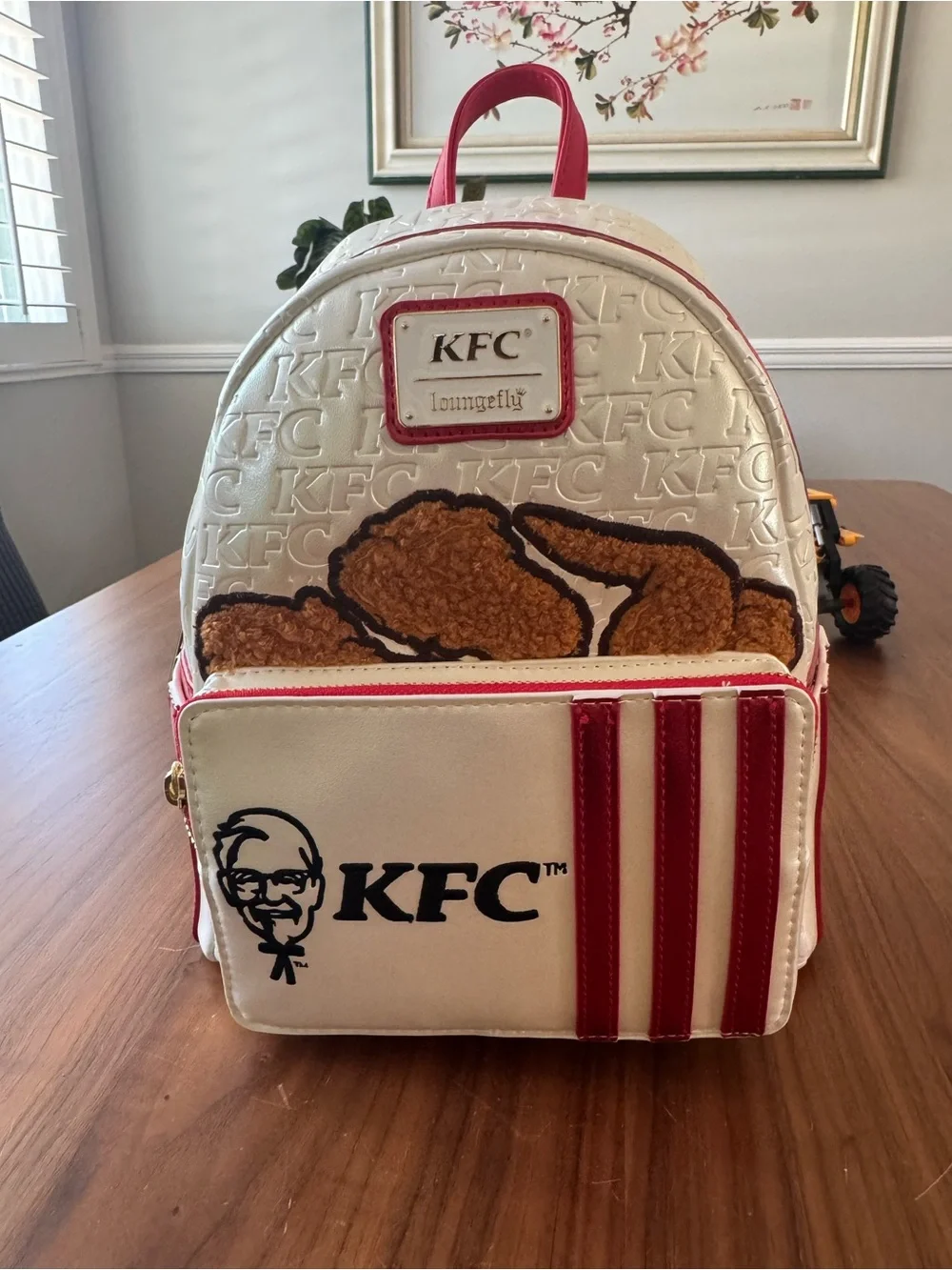 Loungefly KFC White & Red Kids Mini Backpack